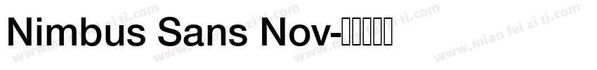 Nimbus Sans Nov字体转换